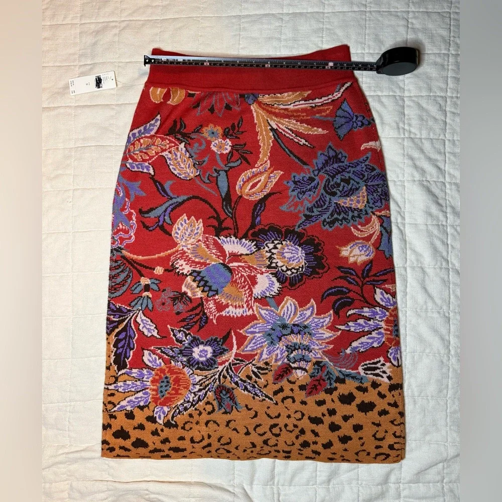 Maeve Delphinia Floral Knit Pencil Skirt - Picture 10 of 12